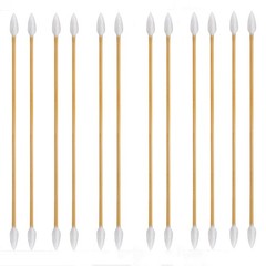 800PCS Double Ended Cotton Swabs 6″ Long – Lint Free Gun Cleaning & Makeup Tips