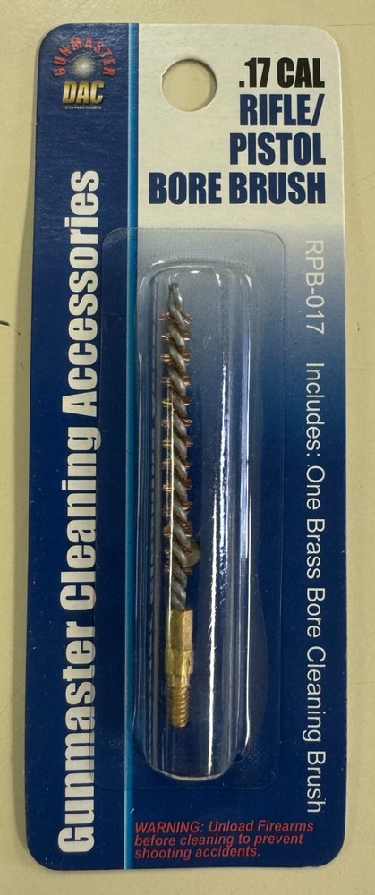 DAC Bronze Gun Cleaning Bore Brush, choice for Rifle, Handgun, or Shotgun