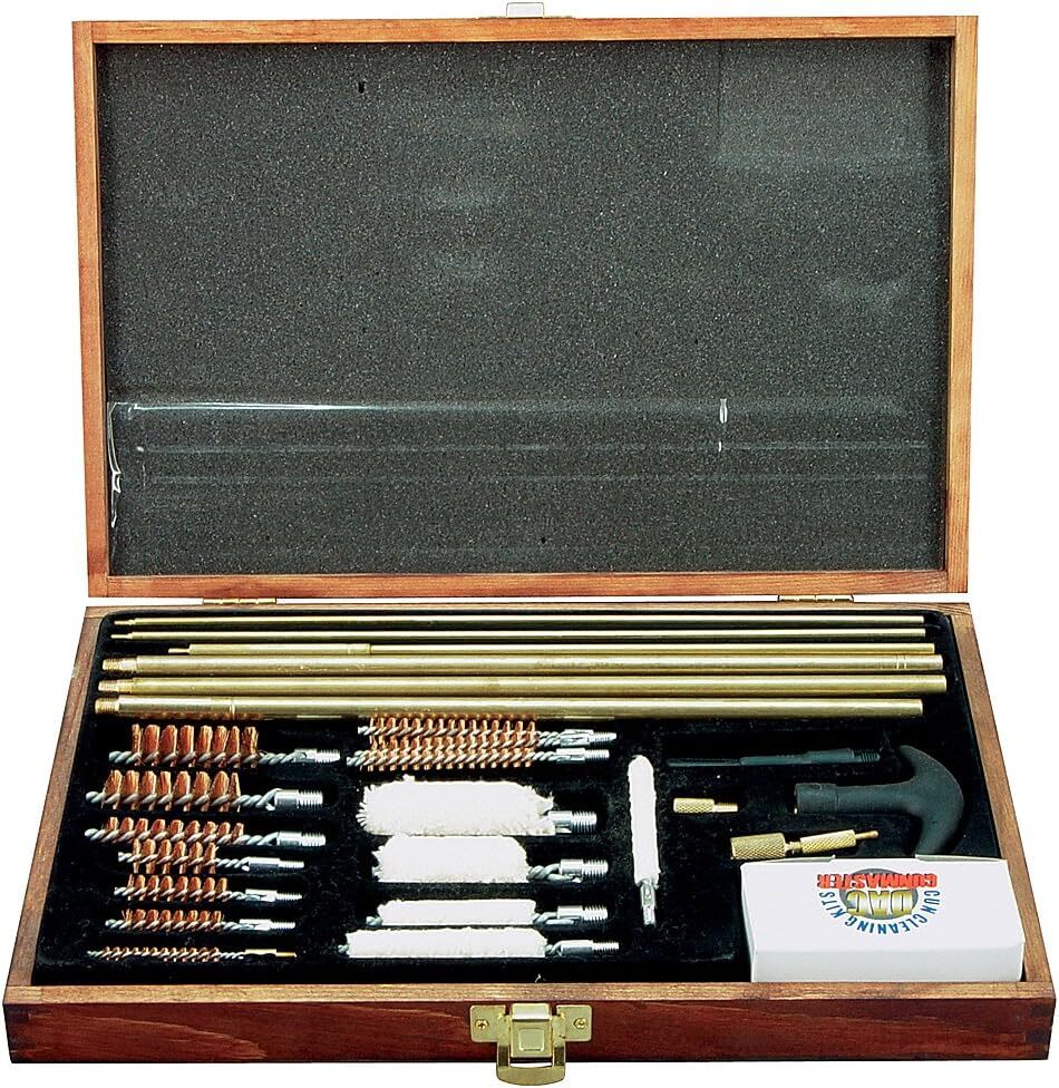 Gunmaster 42 Piece Universal Gun Cleaning Kit Wood Case