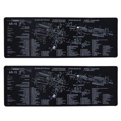 US 1 Pc Long Gun Cleaning Bench Mat 35”X12” w/ Parts List View Non-Slip