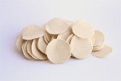 .40-.49 CAL 1 1/8″ ROUND .020″ THICK OILED SHOOTING PATCHES/ QTY. 100 / EMSS4202