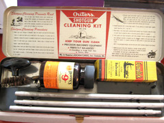 Vintage Outers 478 Gunslick 12 Ga Shotgun Cleaning Kit 1960s + Rifle Brush Tin