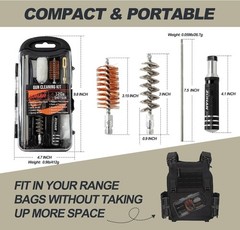 ZOHAN Gun Cleaning Kit for 12 Gauge – 13-in-1 Shotgun Cleaning Kit with Reinforc