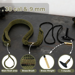 Bore Snake 4 Sizes With T-Handle for Gun Cleaning kit for Rifle shotgun pistol