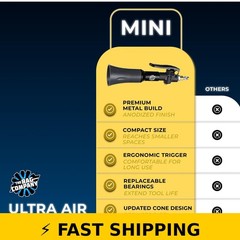 The Rag Company Ultra Air Blaster Mini – Ergonomic Car Detail Tool