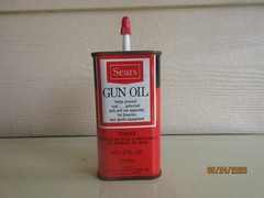 Vintage Sears Roebuck Handy Oiler Gun Oil 3 oz Tin Can Collectible USA