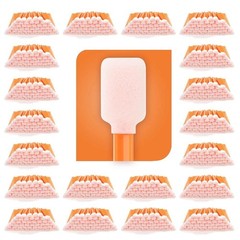 Versatile 1000 Pcs Foam Swabs with Large Rectangular Tips for Precision Cleaning