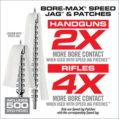 Bore-Max Speed Jags & Patches Multi-Cal Pack – Set of 10 Jags for .22-.243Cal 6M