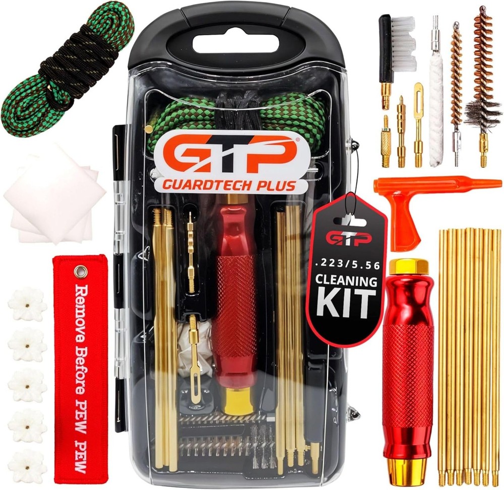 Gun Cleaning Kit for .223/5.56 – Portable Tool Case with Brass Rods, Jag, Bru…