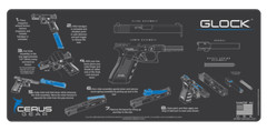 For Glock Instructional Jumbo 12″ X 27″ Gun Cleaning Mat Cerus Gear
