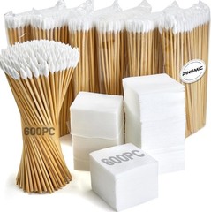 1200-Piece Gun Cleaning Kit: 600 Patches & 600 Pointed Swabs for All Calibers