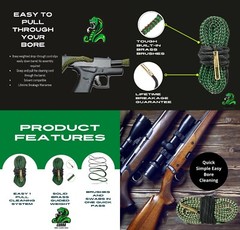 .458 Caliber Bore Cleaning Rope Kit From Cobra Barrel Cleaning Snakes