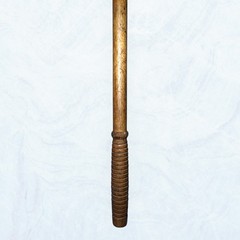 Vintage Antique 3 pc Wood & Brass Rifle Shotgun Gun Barrel Cleaning Rod 35”