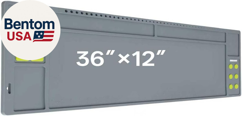 Rifle Shotgun Gun Cleaning Mat,36″ X 12″ Magnetic Gun Cleaning Mats for All Guns