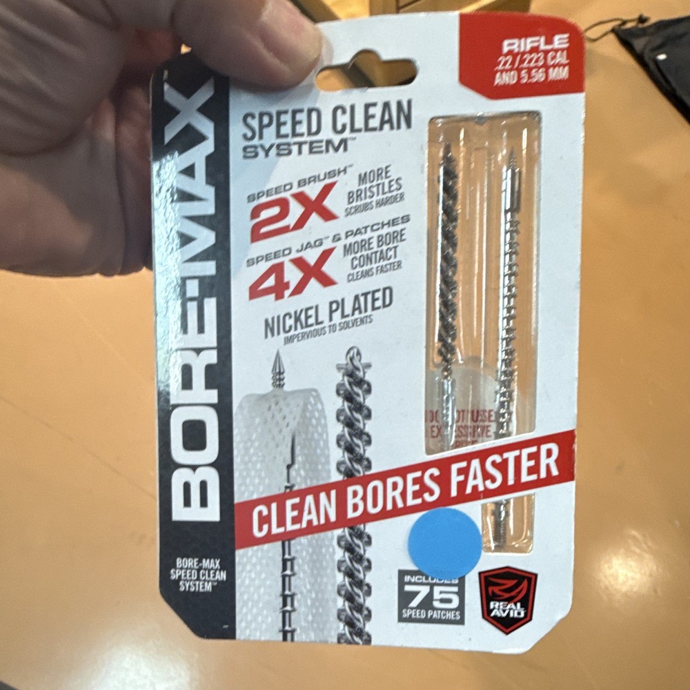 Real Avid Bore-Max Speed Clean Kit .22/.223/5.56 Nickel Plated AVBMSET223