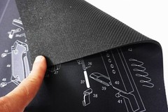 Gun Cleaning Mat for Remington 870 Shotgun Breakdown Schematics Parts Diagram
