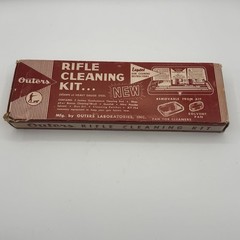 Vintage Outers Gunslick Rifle Cleaning Kit Heavy Gauge Steel Case Box Booklets