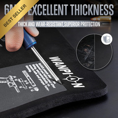 Thick Gun Cleaning Mat 20×12 Non Slip Oil Resistant Glock Pistol Parts Diagram