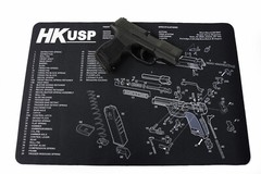Gun Cleaning Mat for HK USP heckler & koch Breakdown Schematics Parts Diagram