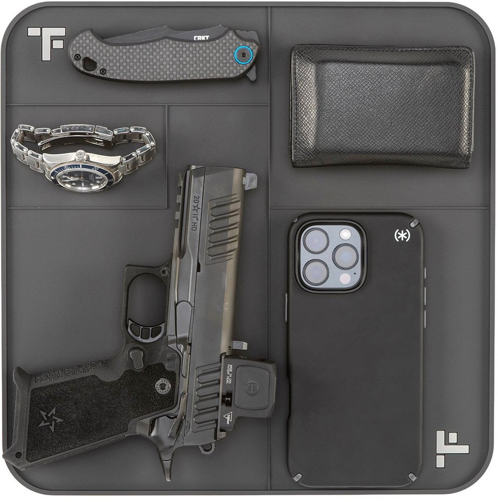 Tactical Formulary EDC DumpTray, Gray, DT-12×12-GRY Bench Mat