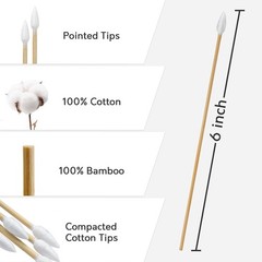 Gun Cleaning Swabs Pointed Tip Firearm Maintenance Precision Q-Tips 200 Count