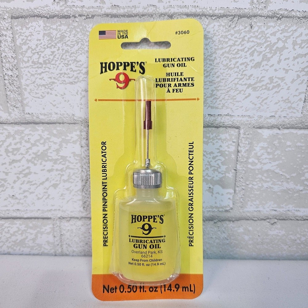 Hoppe’s No. 9 Precision Lubricating Gun Oil 0.5 oz New Sealed Applicator