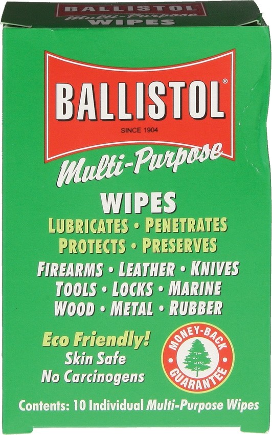 BLL120106 Ballistol Multi-Purpose Wipes (10 wipes) Gun Cleaning MADE in USA &