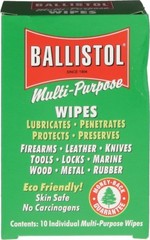 BLL120106 Ballistol Multi-Purpose Wipes (10 wipes) Gun Cleaning MADE in USA &