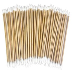 6 Inch Long Pointed Cotton Swabs for Bun Cleaning ( 200 Pcs )