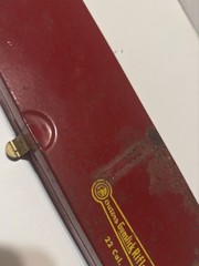 VTG Outers Gunslick No. 477 Rifle Cleaning Kit 22 Cal Hunting Nostalgia Red Tin