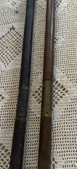 2 Vintage Wood & Brass 3 Piece Shotgun Cleaning Rods