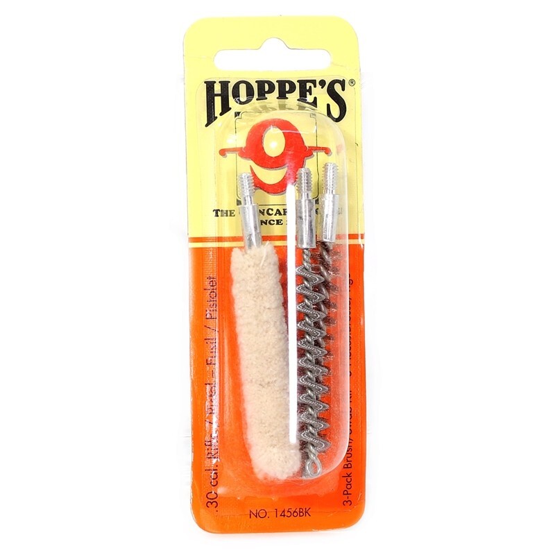 Hoppe’s 9 3-Pack Brush/Swab Kit – .30 Cal.
