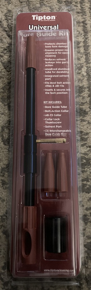 Tipton Universal Rifle Bore Guide Kit Gun Collar Bolt Action .17 To .30 Caliber