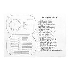 43 PCS Gun Cleaning Kit Pro Universal Pistol Rifle Shotgun Cleaner Set US