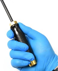 Gun Cleaning Rod 1 Piece Carbon Fiber 36 Inch, Pistol Rifle Cleaning Rod