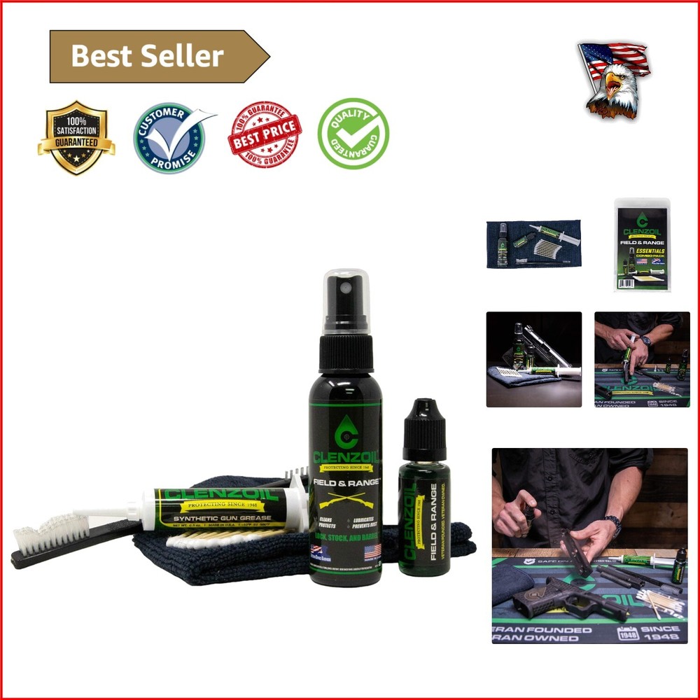 All-in-One Firearm Maintenance Kit: Cleaner, Lubricant & Synthetic Grease