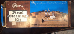 1978 OUTERS Pistol Cleaning Kit Vintage For .357 / .38 / 9mm W/engraved Case