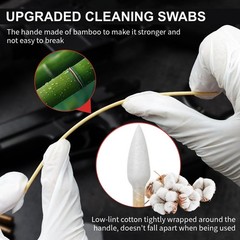 PINGMIC Gun Cleaning Supplies – Cotton Swabs & Cleaning Patches Kit