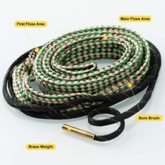 Bore Rope Gun Snake Barrel Cleaners .22 thru .45 12 20 Ga Rifle Shotgun Pistol