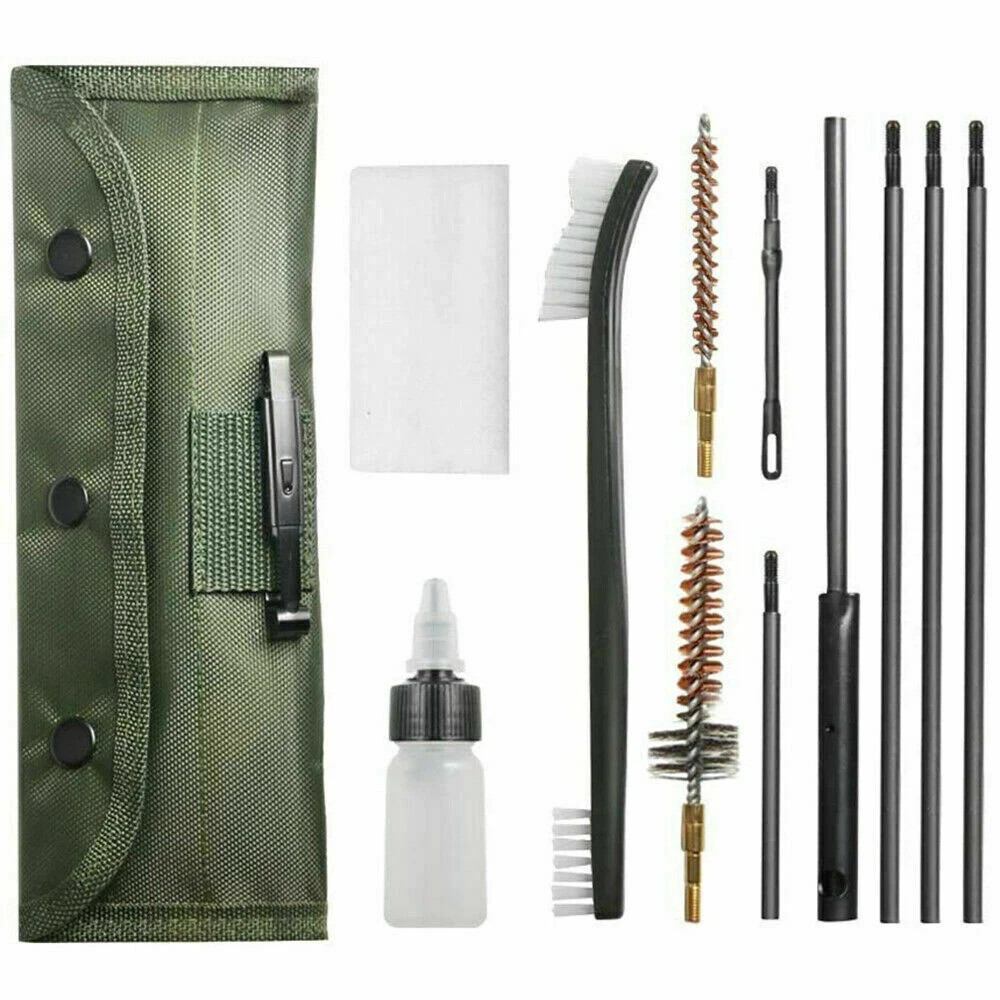 Military Style Rifle Cleaning Kit – Army OD Green – .223 and 5.56 Calibers