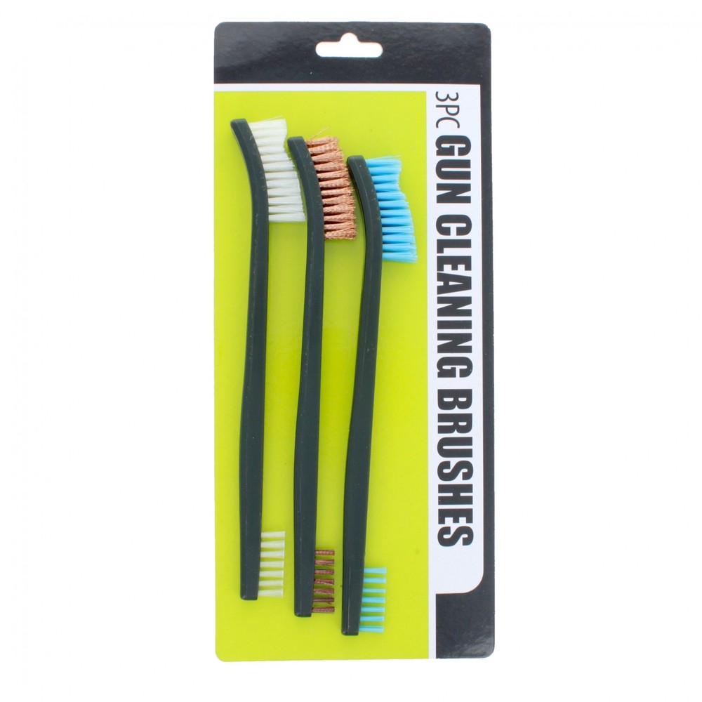 ASR Outdoor Double Sided Gun Cleaning Brushes Versatile Bristles 3 Piece Set