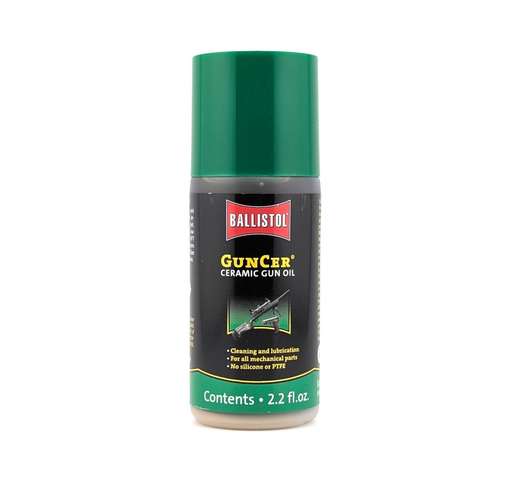Ballistol GunCer Ceramic Gun / Firearm Oil Lubricant – 2.2 oz Bottle [222357]