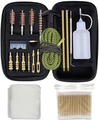 Gun Cleaning Kit 19 in 1 with Special 9mm Handgun Snake .22 .38 9mm .40 .45 Cali