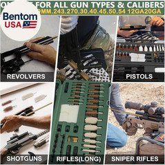 Gun Cleaning Kit, Universal Gun Cleaning Kit for All Caliber Shotgun Pistol Rifl