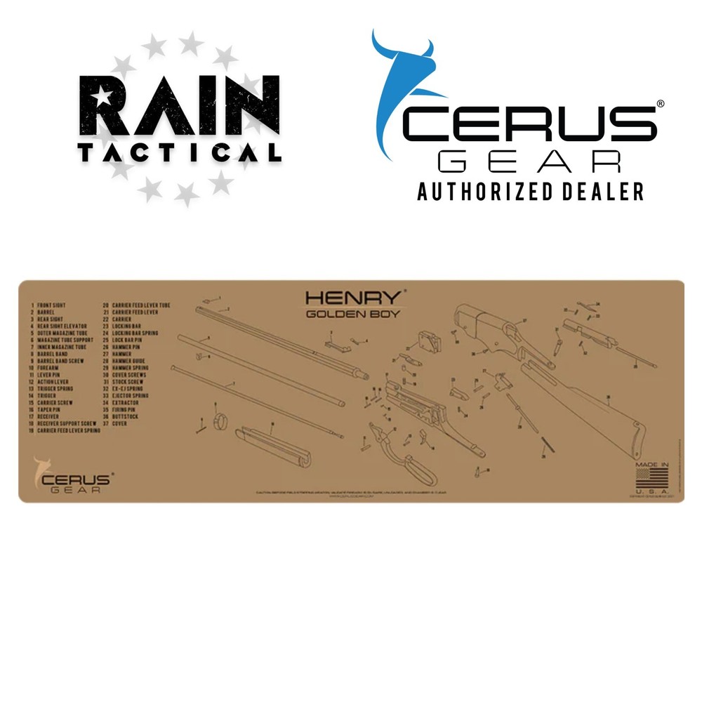 Henry Golden Boy Premium Long Gun Cleaning Bench Mat Rifle Size FDE