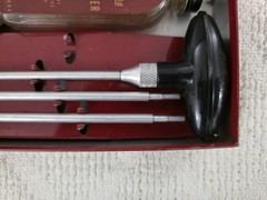 Vintage Montgomery Wards Western Field Rifle Cleaning Kit Red Nice Condition!