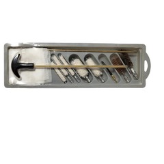 Universal Gun Cleaning Kit with Brass Rods T-Handle Brushes and Swabs Set*