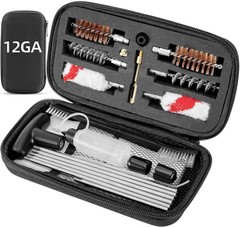 Shotgun Cleaning Kit – Bronze Bore Brushes, Cotton Mops, Nylon Brush, Cleaning P