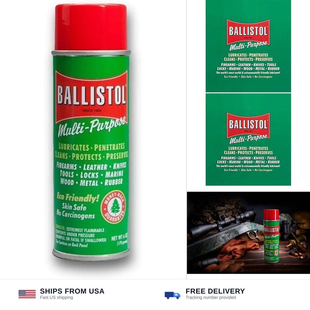 F W Klever GmbH Ballistol Multi-Purpose Non-CFC Aerosol Can Lubricant Cleaner…