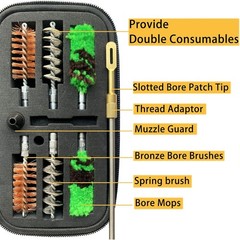 Shotgun Cleaning Kit 12 Gauge Provided Double The Consumables 30 Inch Stainless